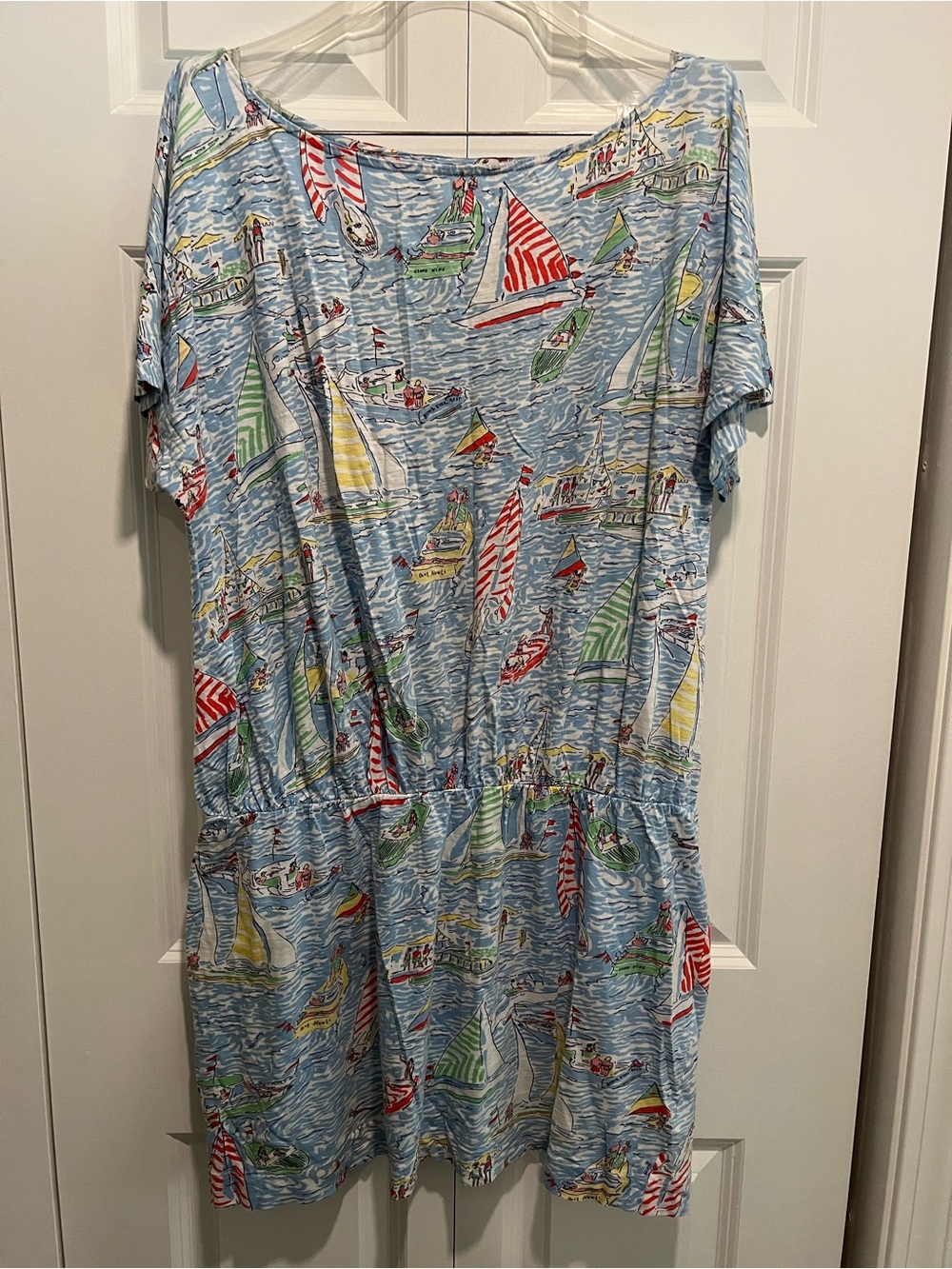 Lilly Pulitzer Women's Carmine Dress GET NAUTI Print XL